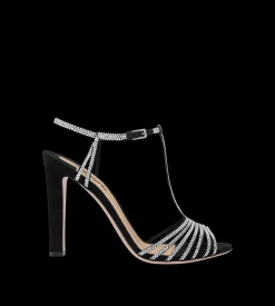 CRYSTAL-EMBELLISHED SUEDE LEATHER JERRY SANDAL