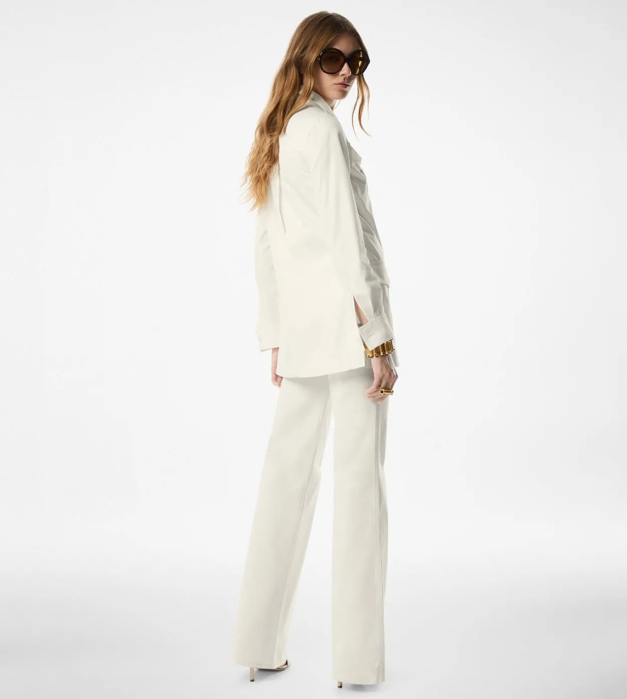 DENIM WIDE FLARE PANTS