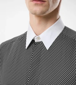 DIAMOND PRINT COTTON CLASSIC FIT SHIRT