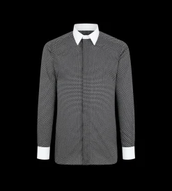 DIAMOND PRINT COTTON CLASSIC FIT SHIRT