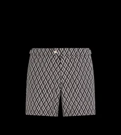 DIAMOND PRINT NYLON SWIM SHORT