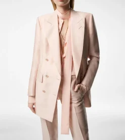 DOUBLE BREASTED PEAK LAPEL JACKET