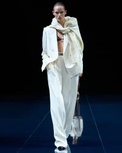 DOUBLE BREASTED PEAK LAPEL HEAVY SILK TWILL JACKET