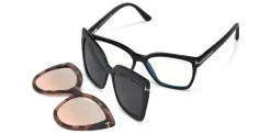 DOUBLE CLIP ON BLUE BLOCK OPTICALS