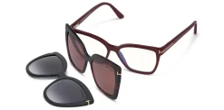 DOUBLE CLIP ON BLUE BLOCK OPTICALS