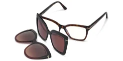DOUBLE CLIP ON BLUE BLOCK OPTICALS