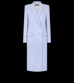 DOUBLE FACE LIGHT WOOL DOUBLE BREASTED COAT