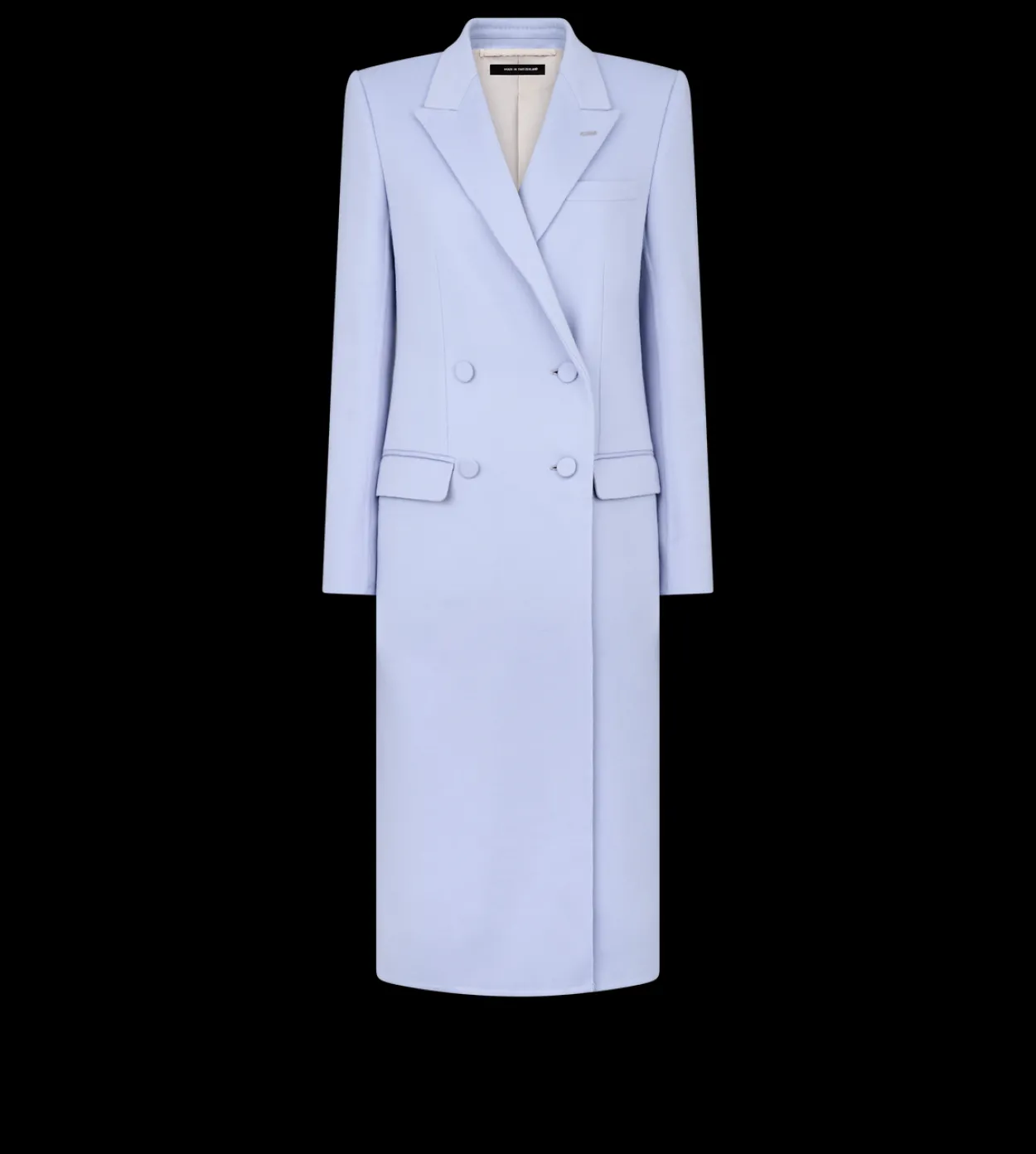 DOUBLE FACE LIGHT WOOL DOUBLE BREASTED COAT
