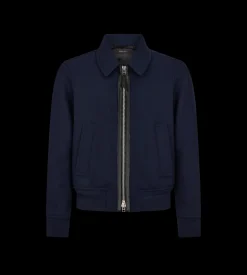 DOUBLE FACE TWILL COLLAR BLOUSON