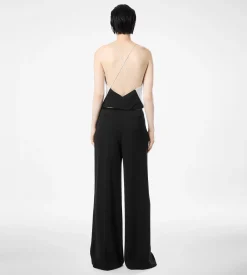 DOUBLE GEORGETTE STRETCH CAMISOLE JUMPSUIT