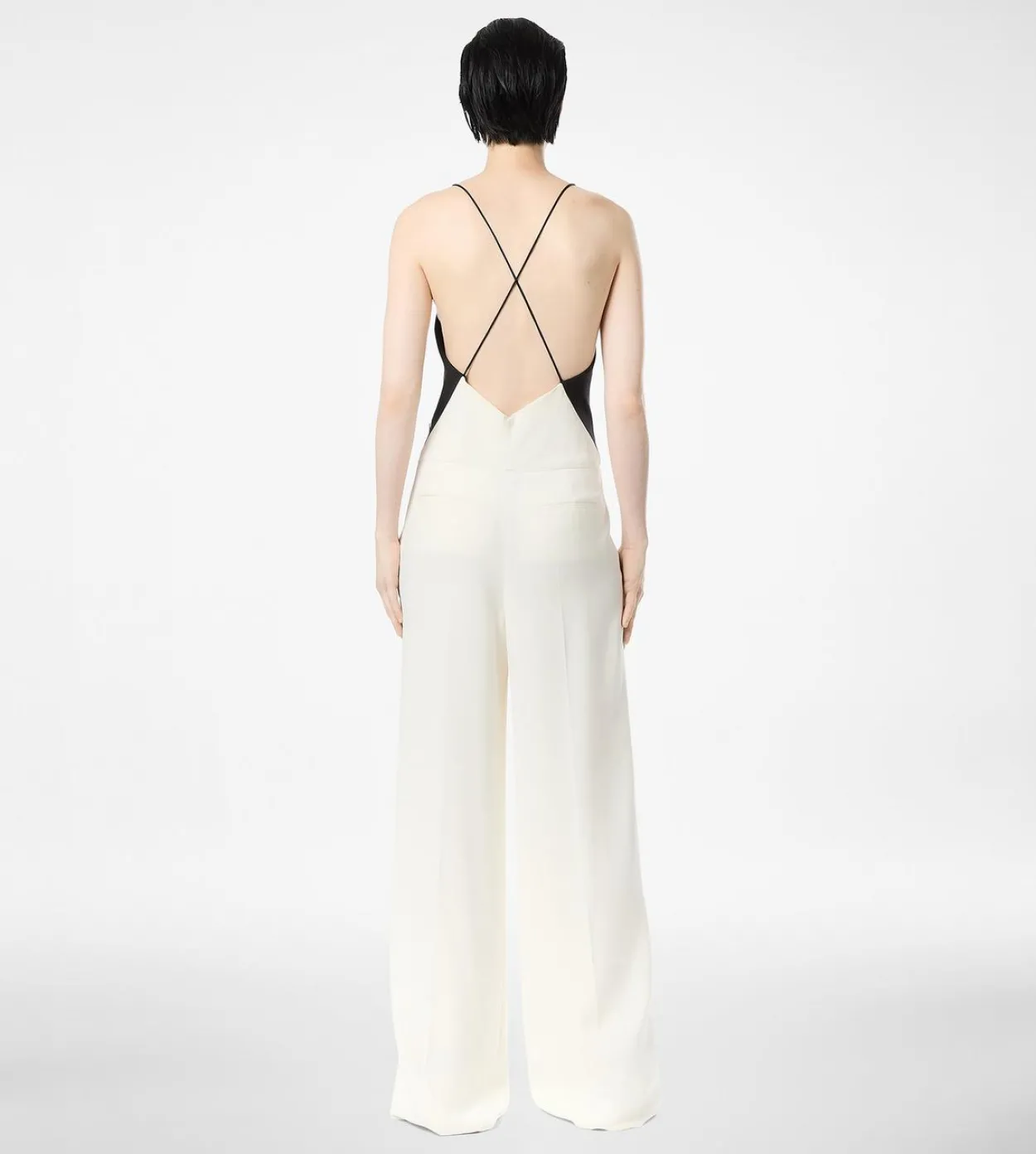 DOUBLE GEORGETTE STRETCH CAMISOLE JUMPSUIT
