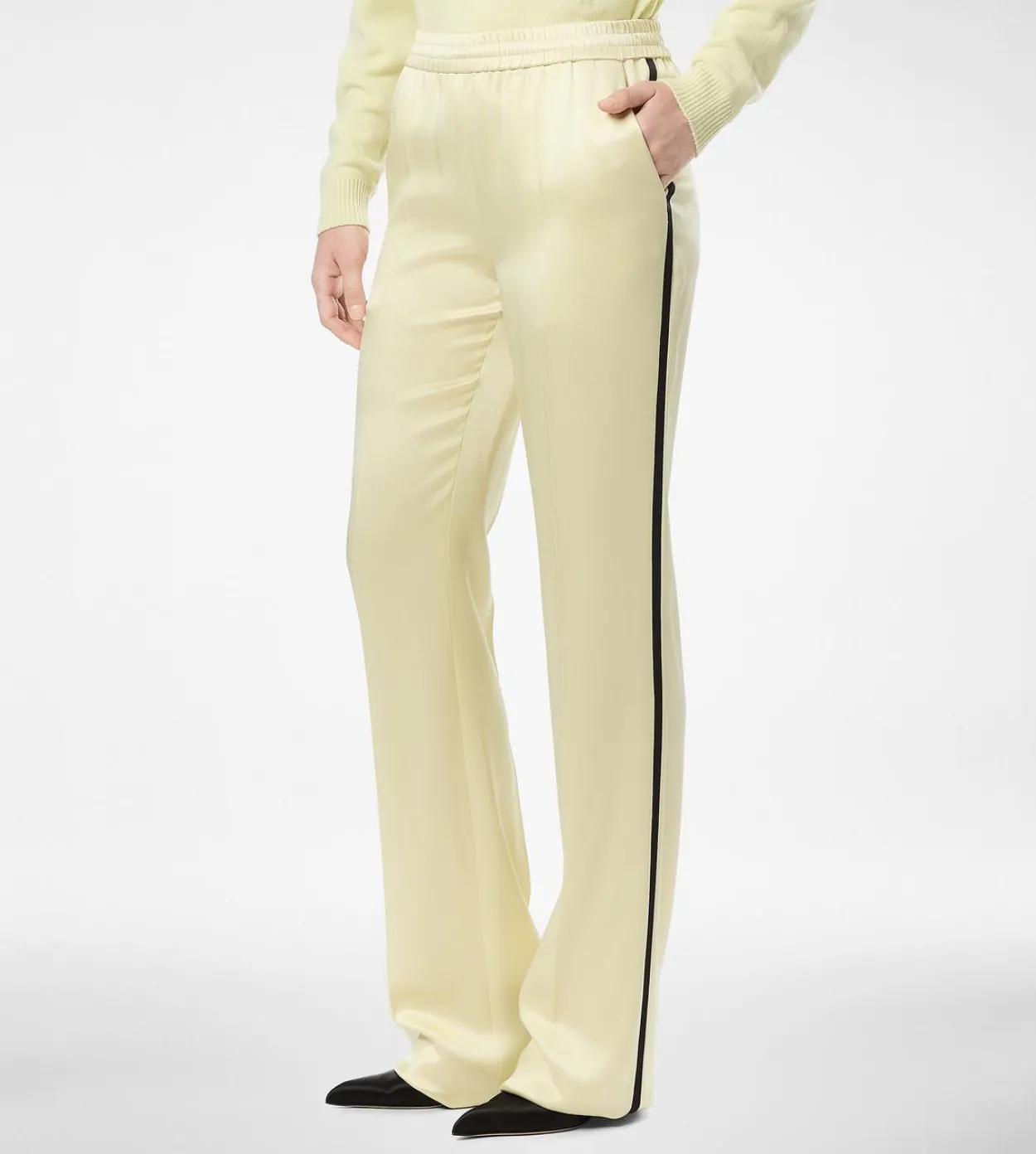 DOUBLE SILK SATIN JOGGERS