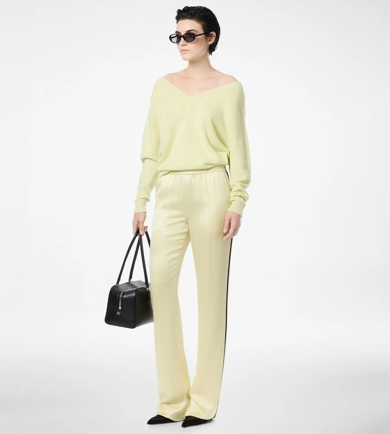 DOUBLE SILK SATIN JOGGERS