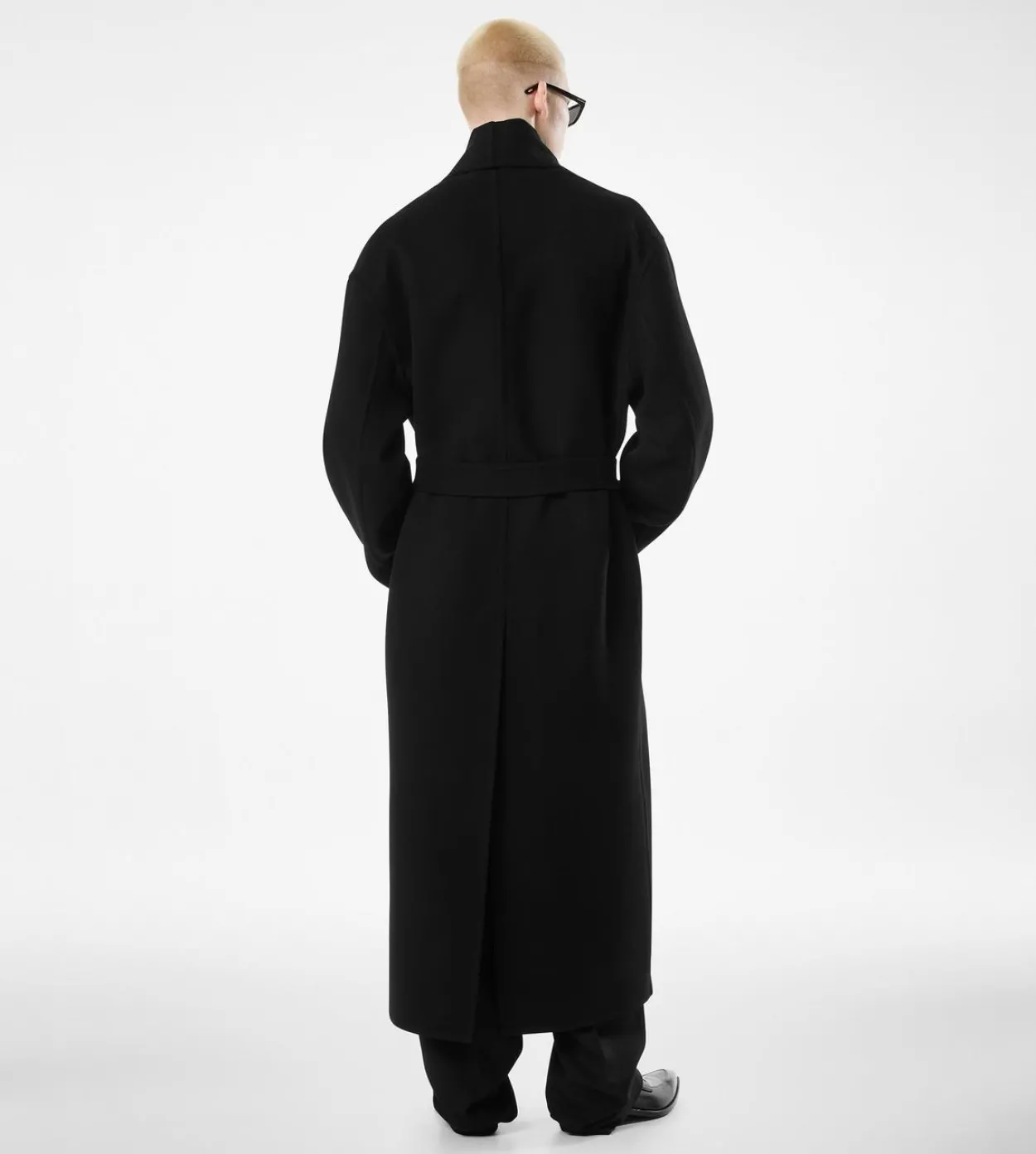 DOUBLE SPLITTABLE WOOL CASHMERE SHAWL COAT