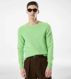FELTED CASHMERE CREW NECK