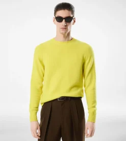 FELTED CASHMERE CREW NECK