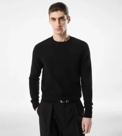 FELTED CASHMERE CREW NECK