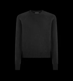 FELTED CASHMERE CREW NECK