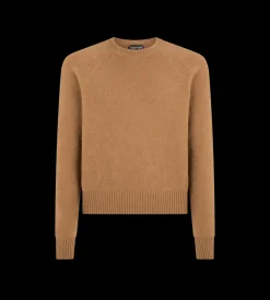 FELTED CASHMERE CREW NECK
