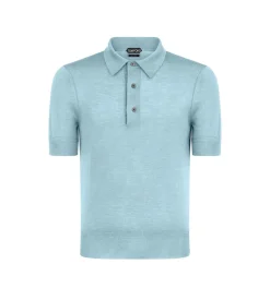 FINE GAUGE CASHMERE SILK POLO