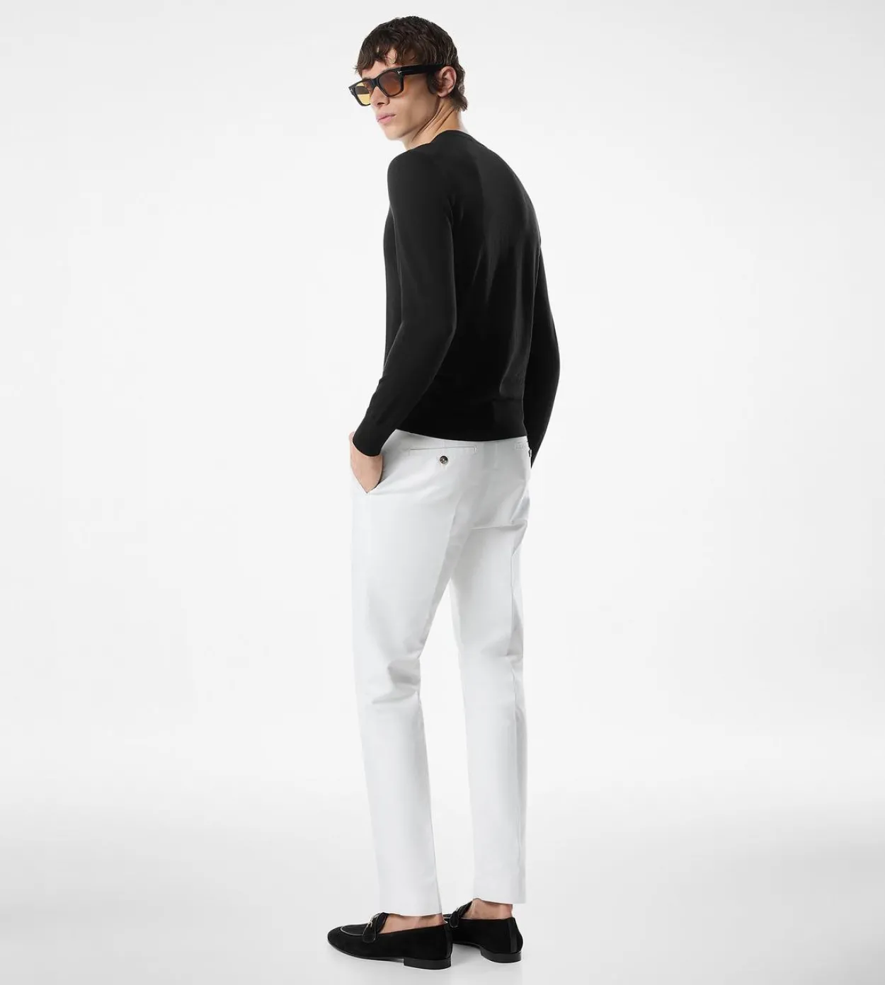 FINE GAUGE PURE WOOL CREW NECK