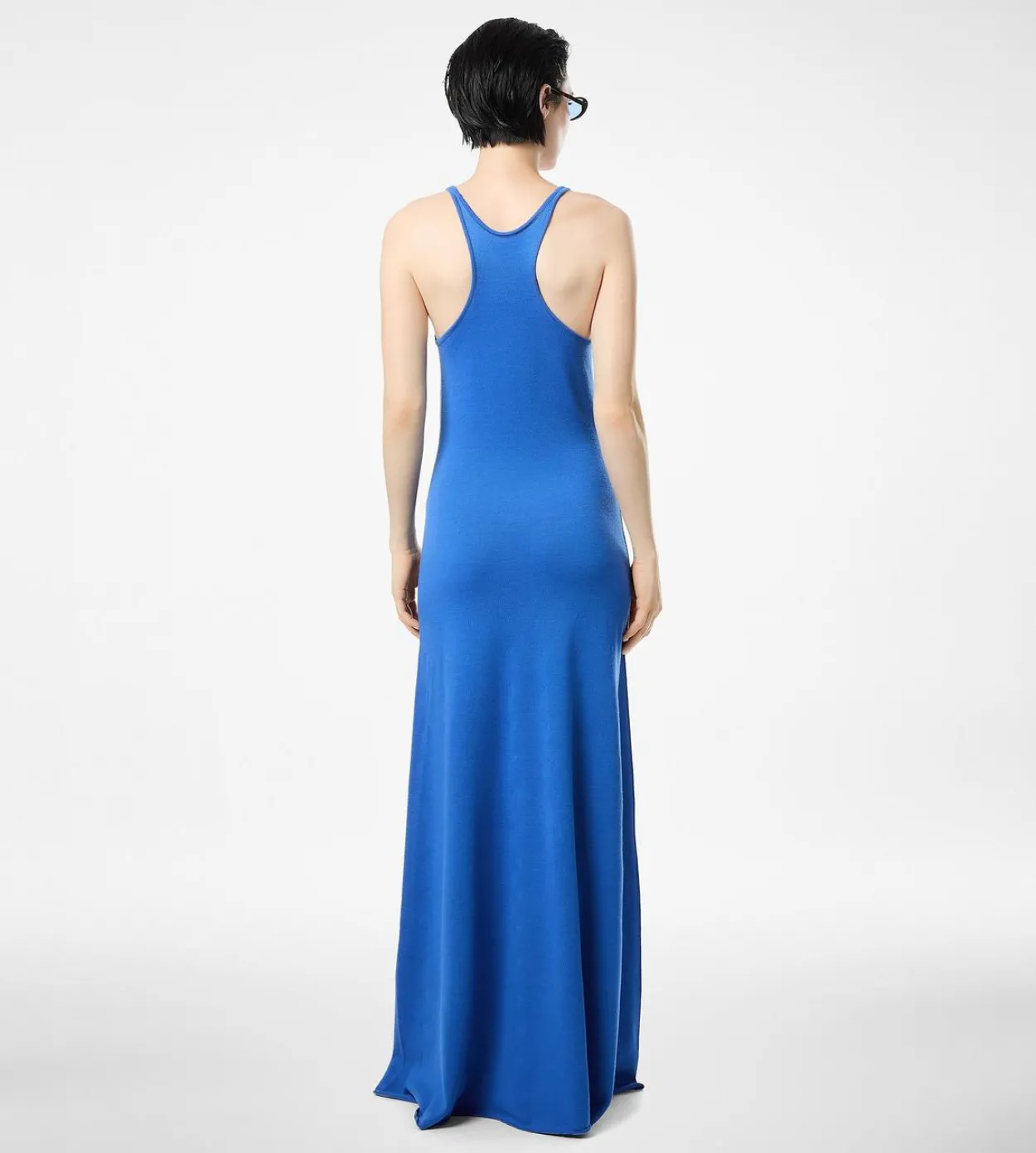 FINE MERINO SLEEVELESS LONG TANK DRESS