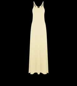 FINE MERINO SLEEVELESS LONG TANK DRESS