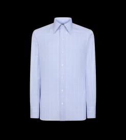 FINE PRINCE OF WALES SLIM FIT SHIRT