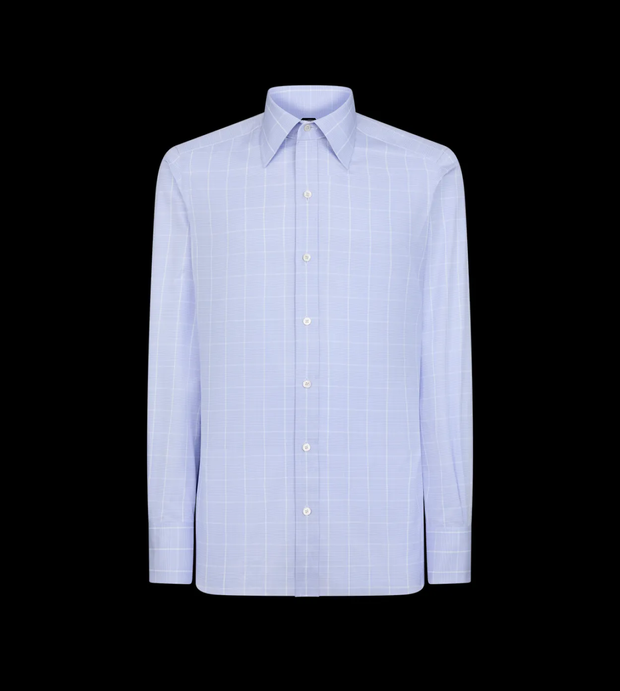FINE PRINCE OF WALES SLIM FIT SHIRT