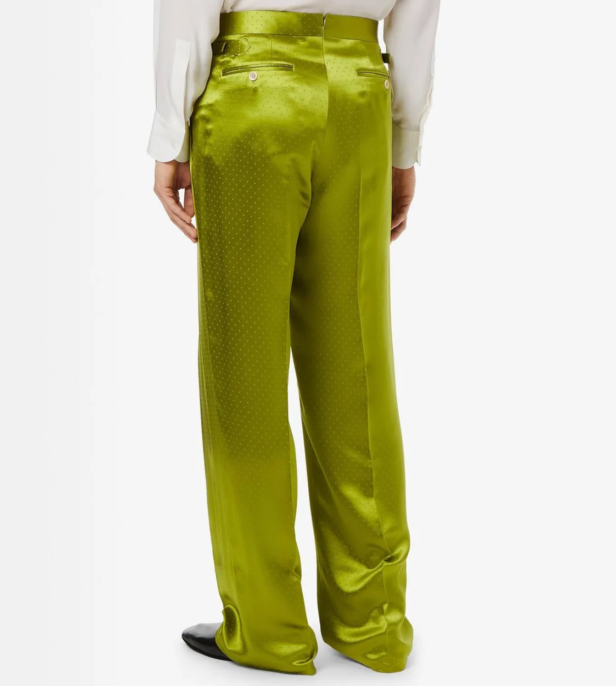 FLUID TINY POLKA DOT DOUBLE PLEAT PANT