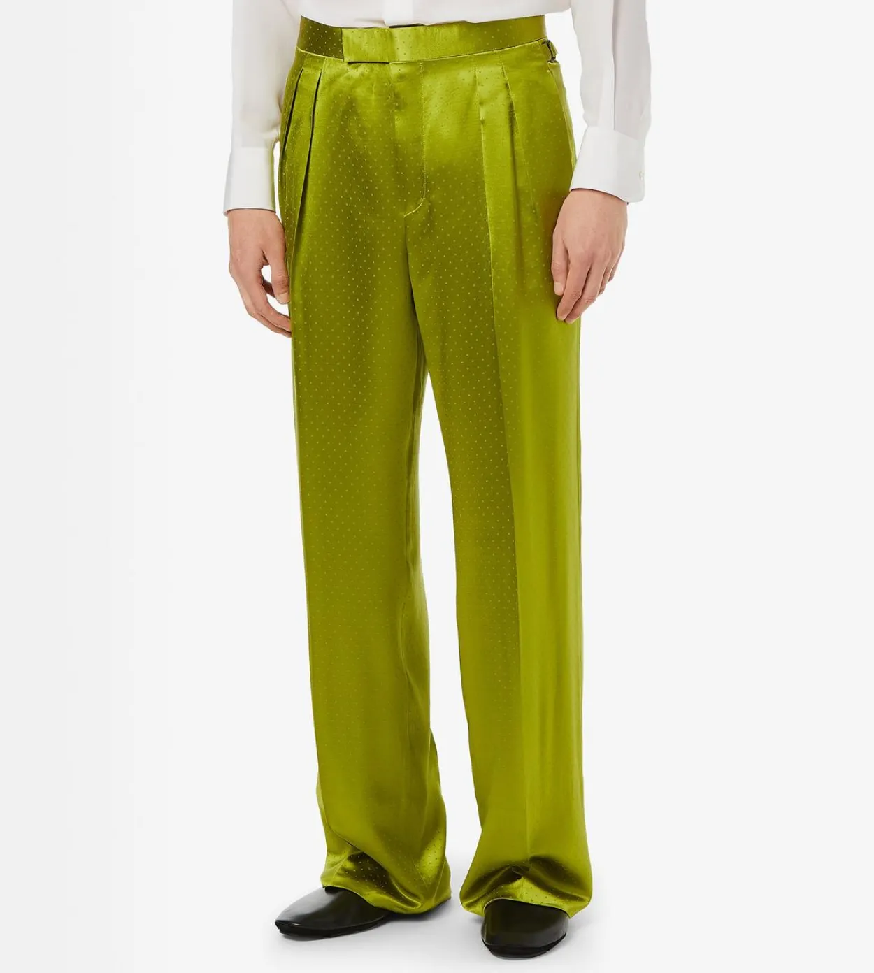 FLUID TINY POLKA DOT DOUBLE PLEAT PANT
