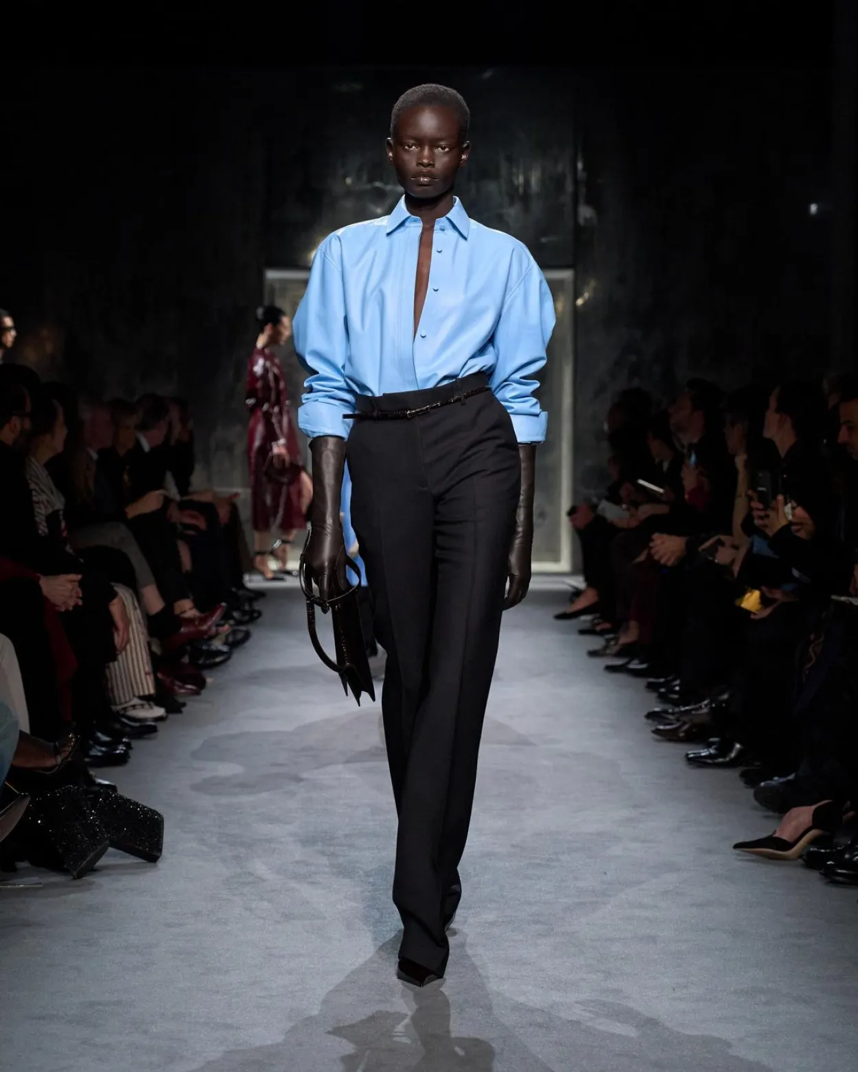 FRENCH PLONGE LEATHER SHIRT
