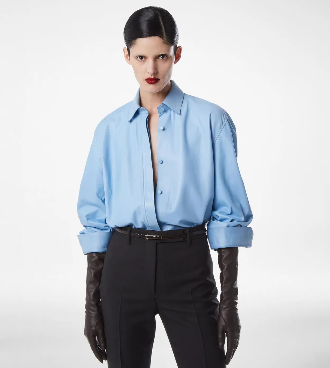 FRENCH PLONGE LEATHER SHIRT