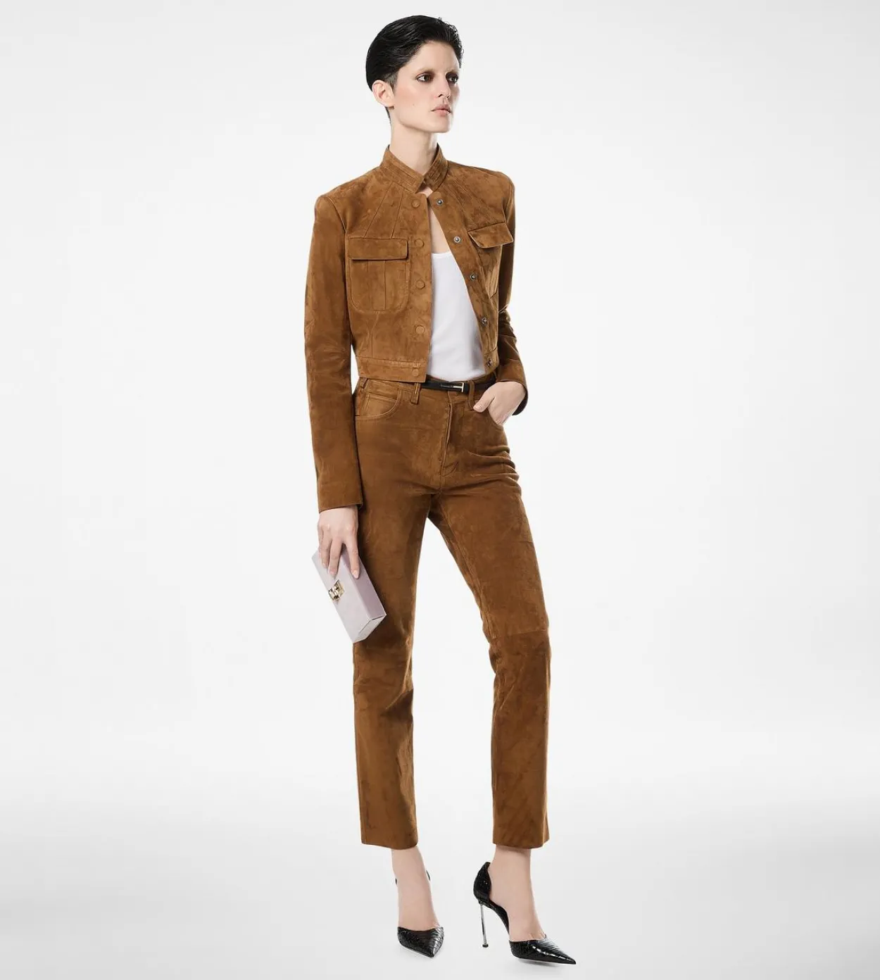 FULL GRAIN LAMB SUEDE OFFICER JACKET