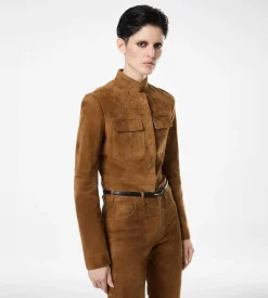 FULL GRAIN LAMB SUEDE OFFICER JACKET