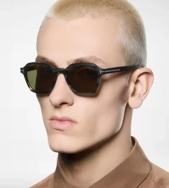 GEOMETRIC HORN SUNGLASSES
