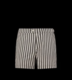 GEOMETRIC PRINT NYLON SWIM SHORT