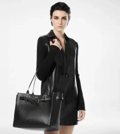 GRAIN LEATHER AUDREY MEDIUM TOTE