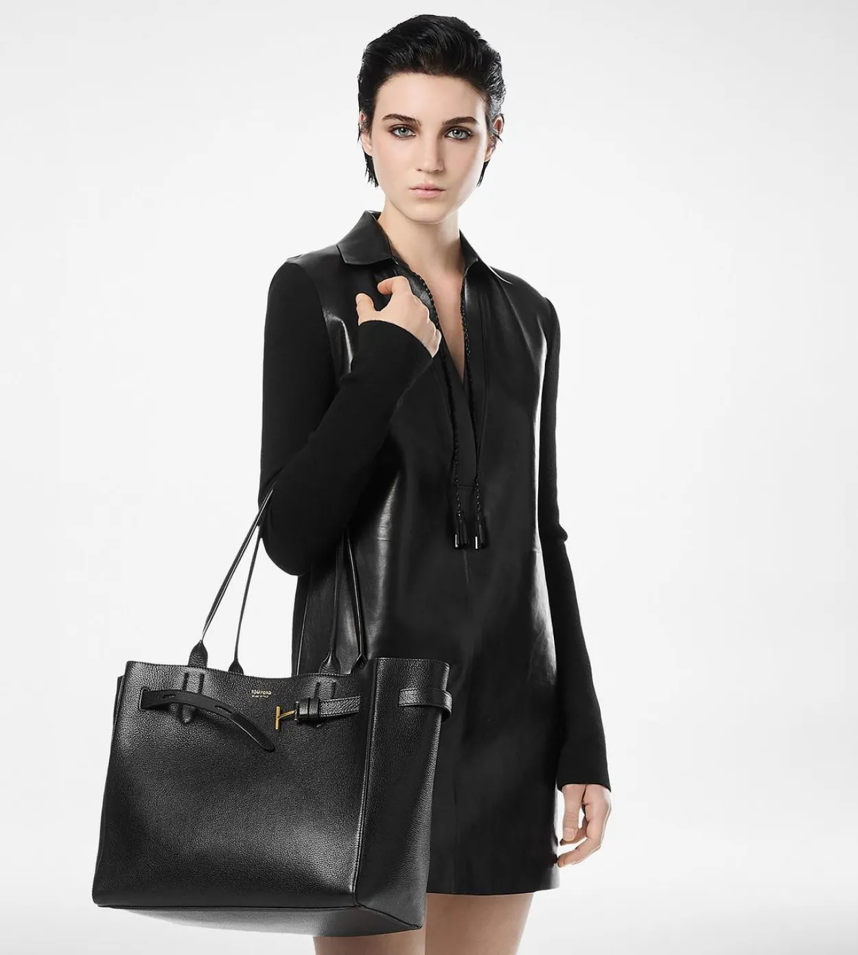 GRAIN LEATHER AUDREY MEDIUM TOTE