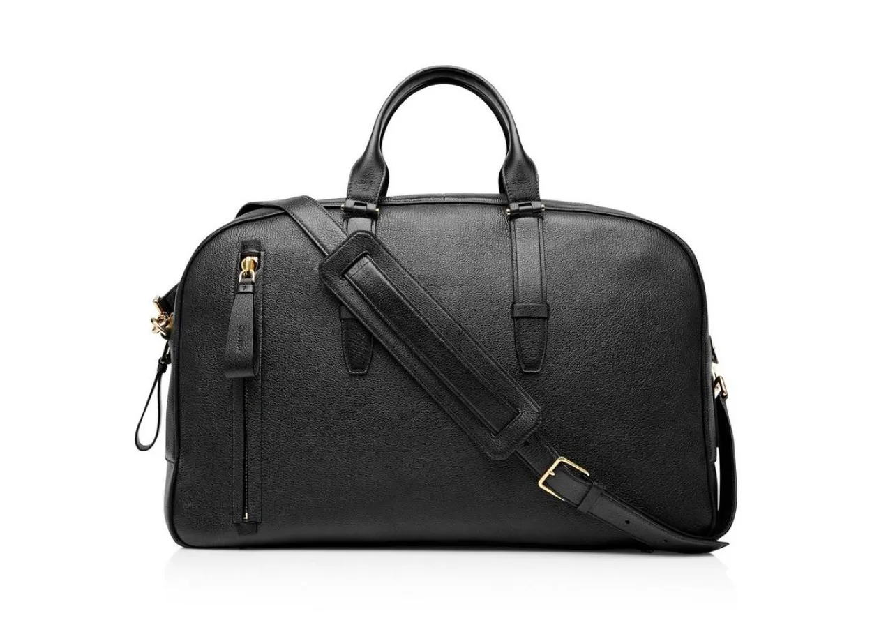 GRAIN LEATHER BUCKLEY BOWLING BAG