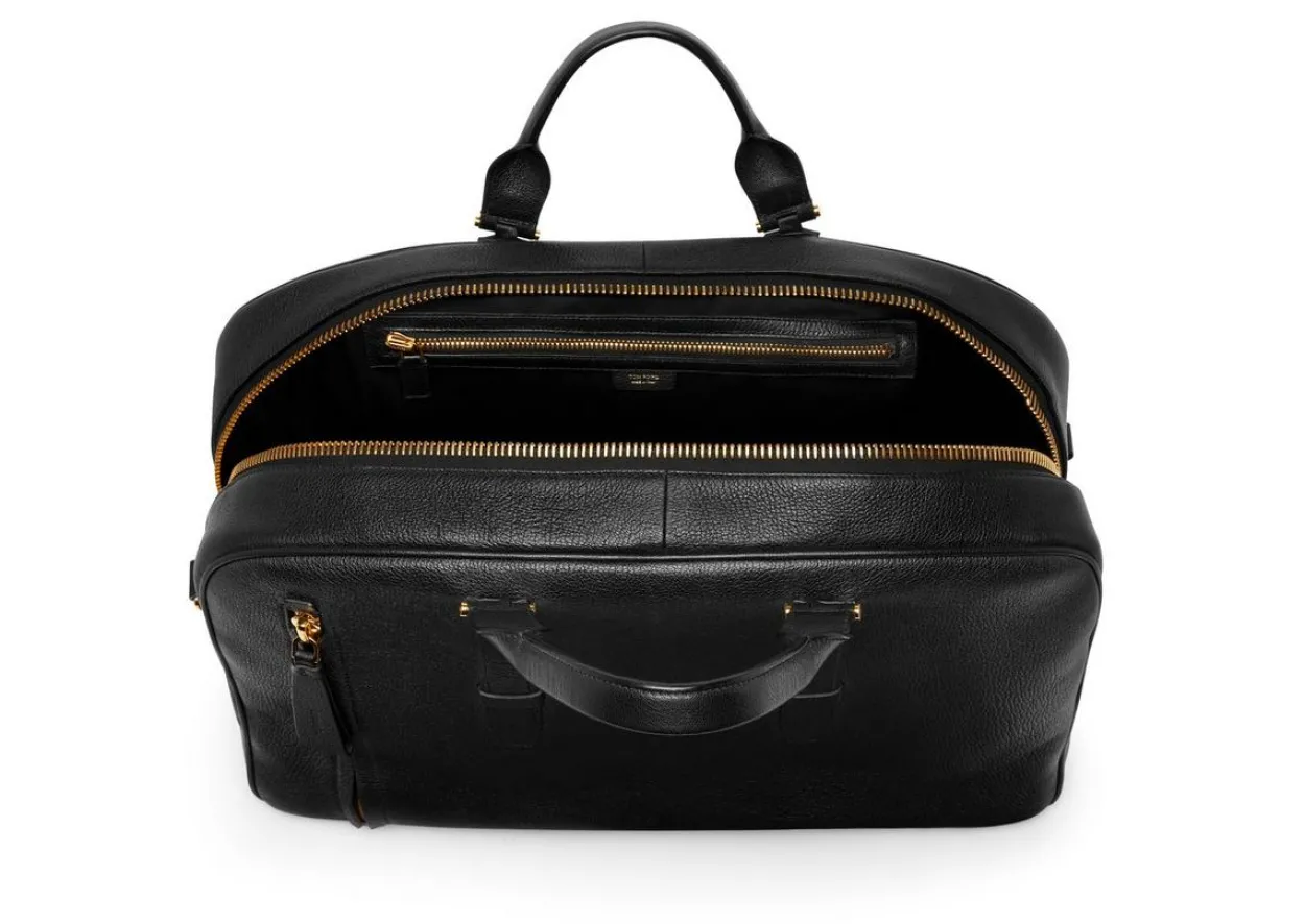 GRAIN LEATHER BUCKLEY BOWLING BAG