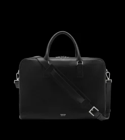 GRAIN LEATHER MINIMAL BRIEFCASE