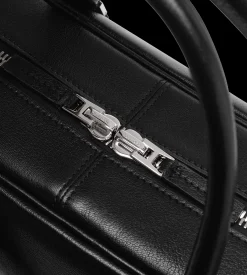 GRAIN LEATHER MINIMAL BRIEFCASE