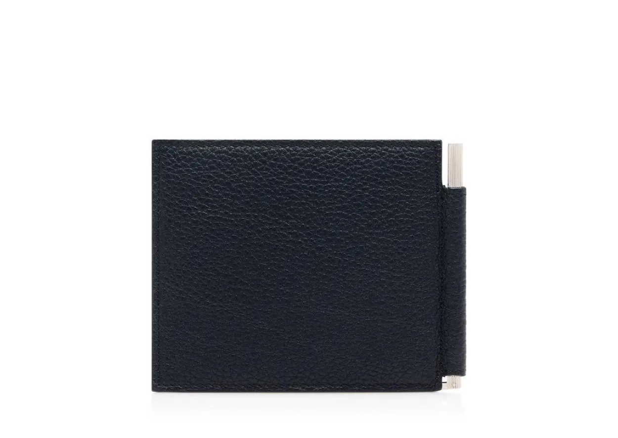 GRAIN LEATHER MONEY CLIP WALLET