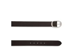 GRAIN LEATHER OVAL BELT