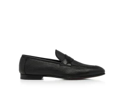 GRAIN LEATHER SEAN TWISTED BAND LOAFER