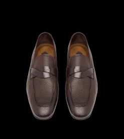 GRAIN LEATHER SEAN TWISTED BAND LOAFER