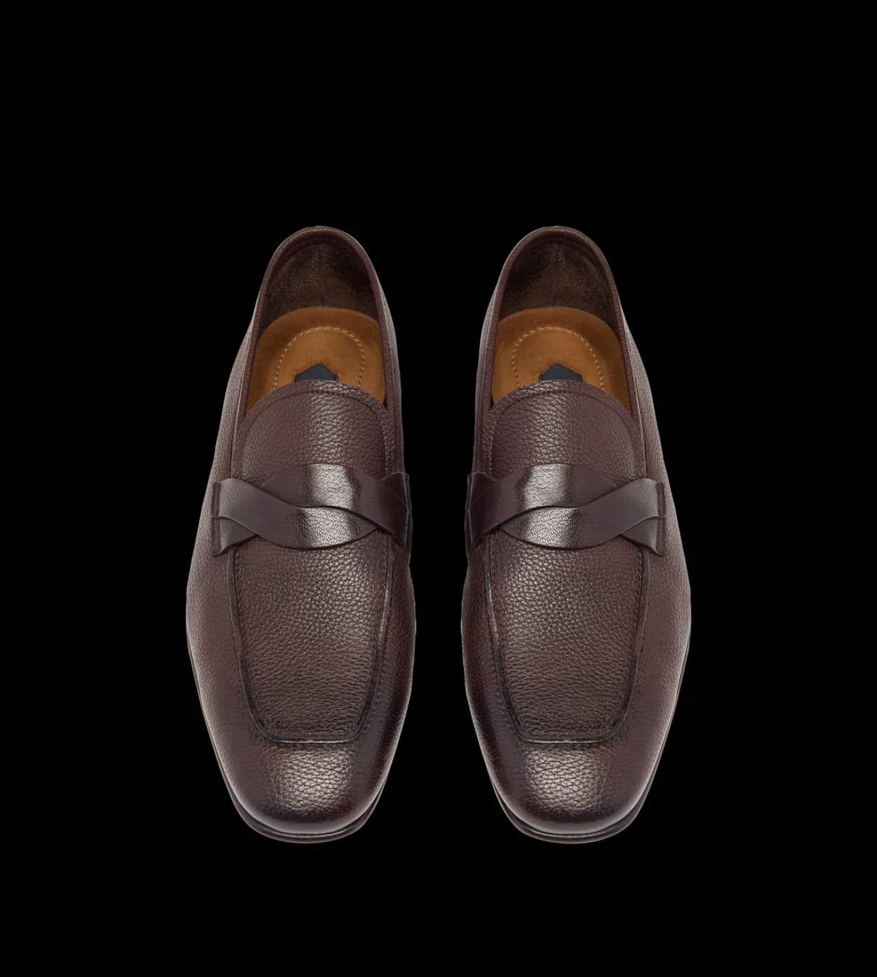 GRAIN LEATHER SEAN TWISTED BAND LOAFER
