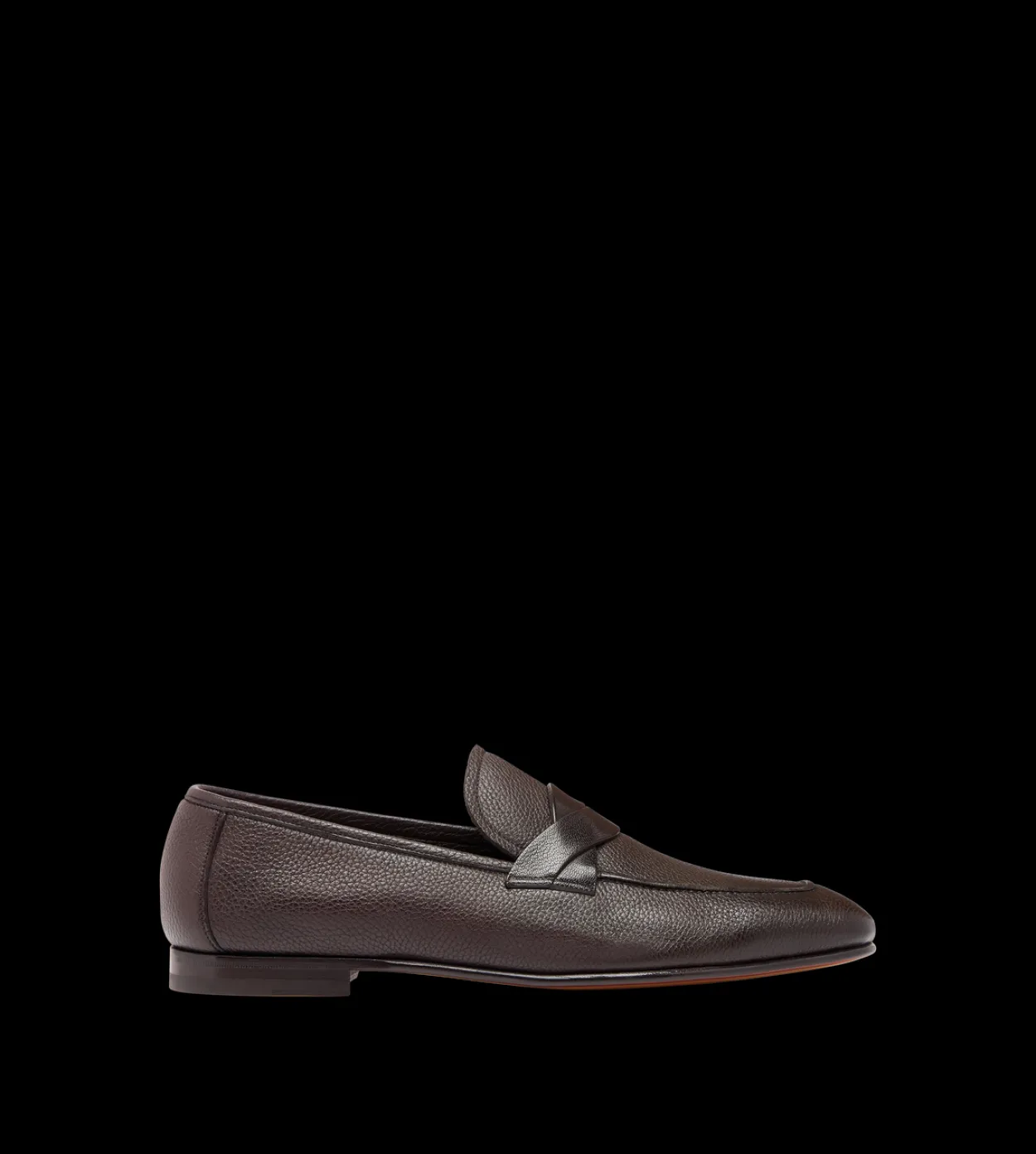 GRAIN LEATHER SEAN TWISTED BAND LOAFER