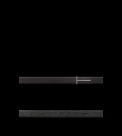 GRAIN LEATHER SLIM T REVERSIBLE BELT